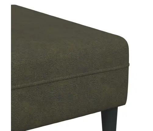 Dīvānu Komplekts 3 Pcs Armijas Zaļa Mākslīga Zamša Āda