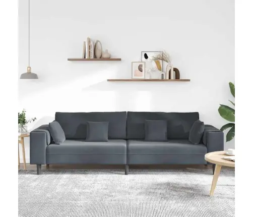 Sametdiivan Padjaga Tumehall 208 Cm Samet