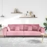 Samta Dīvāns Ar Spilvenu Ar Spilvenu Rozā 209 Cm Samts Vidaxl Samta Dīvāns Ar Spilvenu Ar Spilvenu Rozā 209 Cm Samts Vidaxl