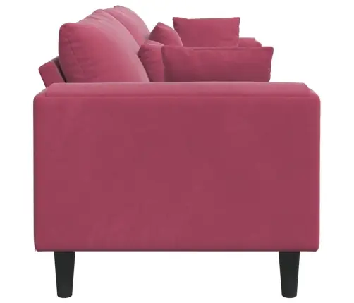 Diivan Padjaga Veinpunane 250 X 77 X 76 Cm Samet