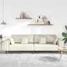 Aksominė Sofa Su Pagalve Kreminė 208 Cm Aksomas