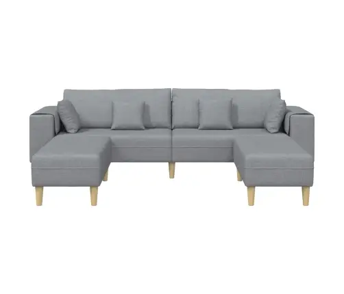 Diivan Padjaga 3 Pcs Helehall Kangas