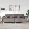 Sofa Su Pagalve 3 Pcs Taupe Audinys