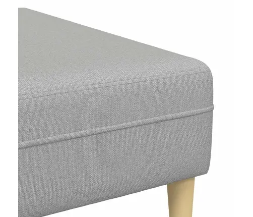 Auduma Dīvāns Ar Spilvenu 3 Pcs Mākoņu Pelēka 208 Cm Audums