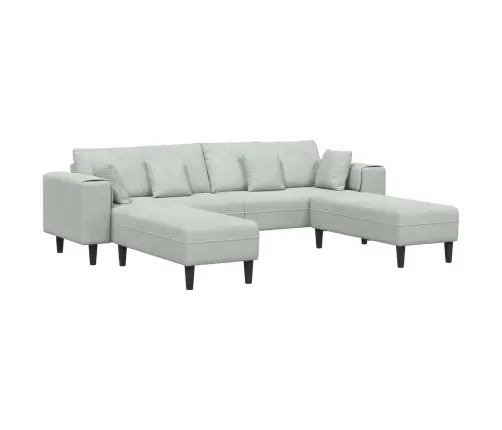 Diivan Padjaga 3 Pcs Helehall Samet