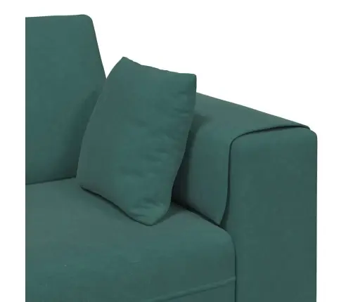 Samta Dīvāns Ar Spilvenu Ar Spilvenu 3 Pcs Tumši Zaļš 208 Cm Samts Vidaxl