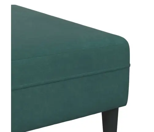 Samta Dīvāns Ar Spilvenu Ar Spilvenu 3 Pcs Tumši Zaļš 208 Cm Samts Vidaxl