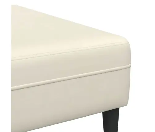 Samta Dīvāns Ar Spilvenu Ar Spilvenu 3 Pcs Krēmkrāsa 208 Cm Samts Vidaxl