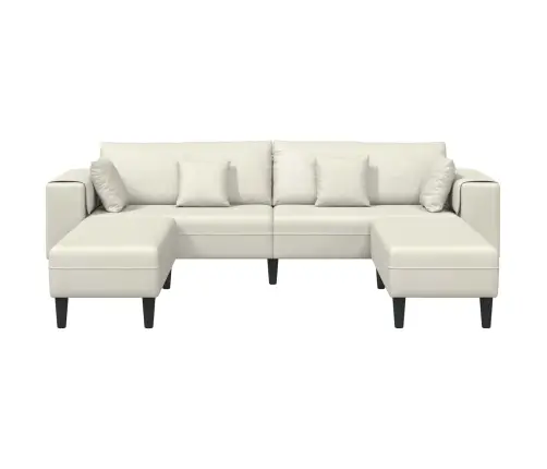 Diivan Padjaga 3 Pcs Cream Samet