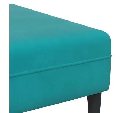 Samta Dīvāns Ar Spilvenu Ar Spilvenu 3 Pcs Tirkīzs 208 Cm Samts Vidaxl