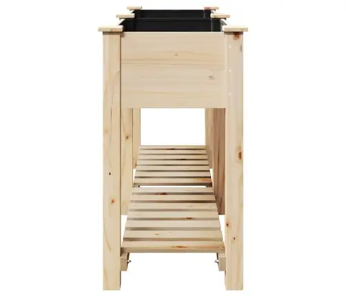 Aia Istutuspot Riiuliga Beež 161 X 43 X 76,5 Cm Tugev Kuusepuit