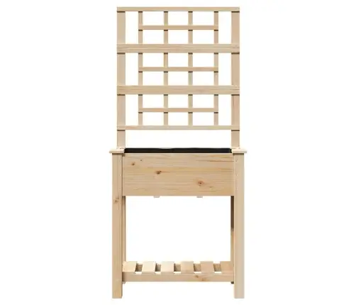 Aia Istutuspot Riiuliga Beež 71 X 38 X 152 Cm Tugev Kuusepuit