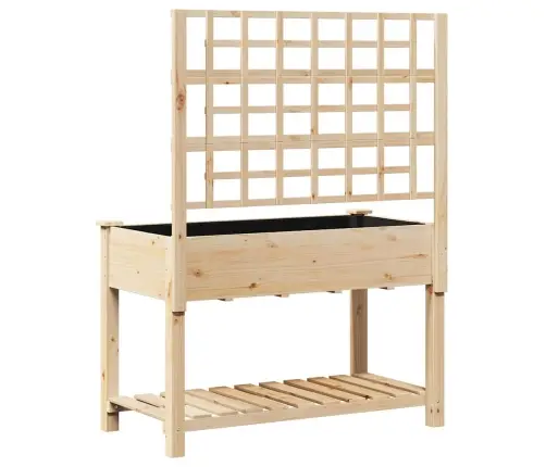 Sodo Vazonas Smėlio 115 X 60,5 X 153 Cm Kietasis Pušinis Medis