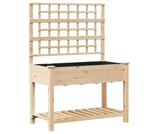 Sodo Vazonas Smėlio 115 X 60,5 X 153 Cm Kietasis Pušinis Medis