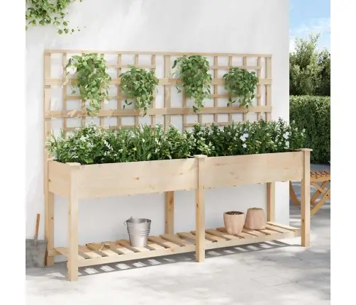 Sodo Vazonas Su Lentyna Smėlio 203,5 X 54 X 152,5 Cm