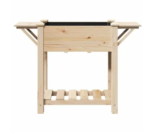 Aia Istutuspot Riiuliga Beež 111 X 37 X 76,5 Cm Tugev Kuusepuit