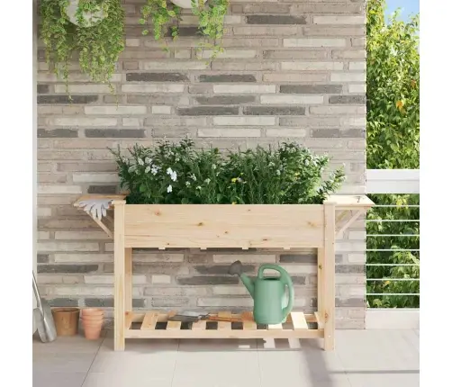 Aia Istutuspot Riiuliga Beež 155 X 59 X 76,5 Cm Tugev Kuusepuit