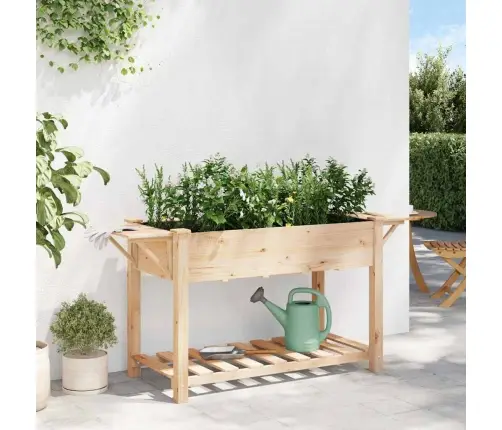 Aia Istutuspot Riiuliga Beež 155 X 59 X 76,5 Cm Tugev Kuusepuit