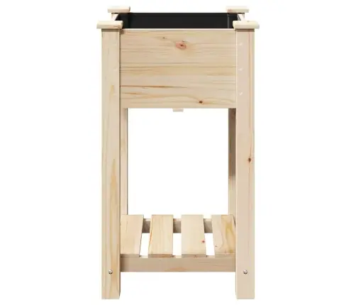 Aia Istutuspot Riiuliga Beež 45 X 45 X 76,5 Cm Tugev Kuusepuit