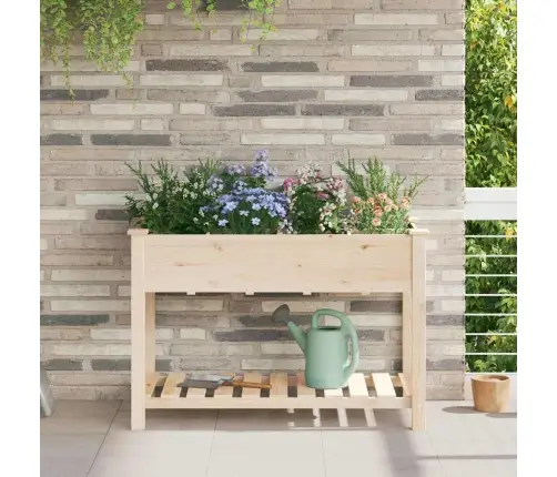 Aia Istutuspot Riiuliga Beež 115 X 59 X 76,5 Cm Tugev Kuusepuit