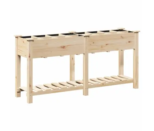Dārza Stādītājs Bēša 161.5 X 45 X 76.5 Cm Ciedra Koksne Vidaxl