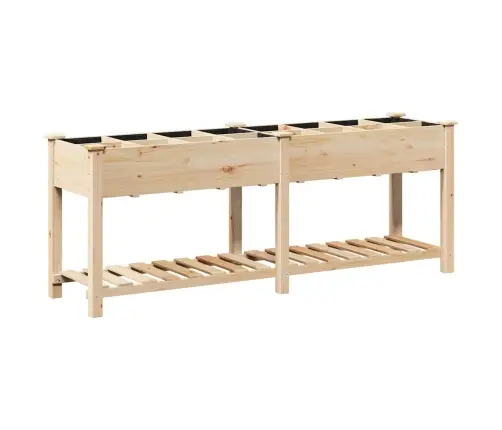 Dārza Stādītājs Bēša 203.5 X 53 X 76.5 Cm Ciedra Koksne Vidaxl