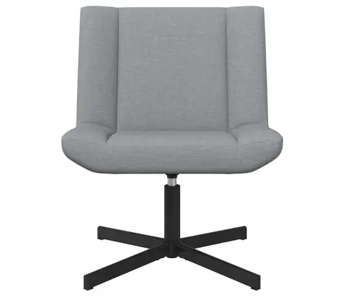 Grozāmkrēsls Gaiši Pelēks Audums Vidējs Grozāms Grozāmkrēsls Vidaxl
