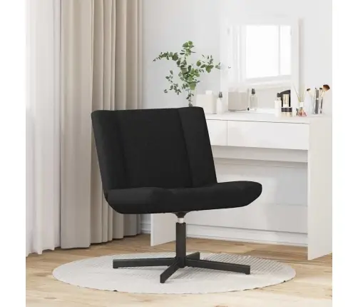 Grozāmais Krēsls Melns Audums, Metāls Standarts Grozāms Vidaxl