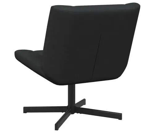 Grozāmais Krēsls Melns Audums, Metāls Standarts Grozāms Vidaxl
