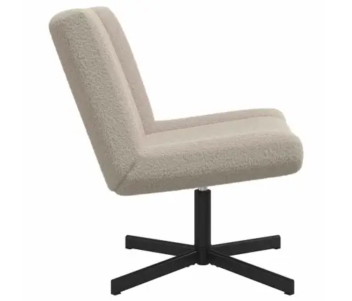 Sukamasis Krėslas Šviesiai Pilka 63 X 75 X 76 Cm Avikailis