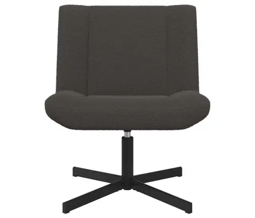 Akcenta Krēsls Tumši Pelēks Audums Ar Metāla Pamatu Vidējs Vidaxl