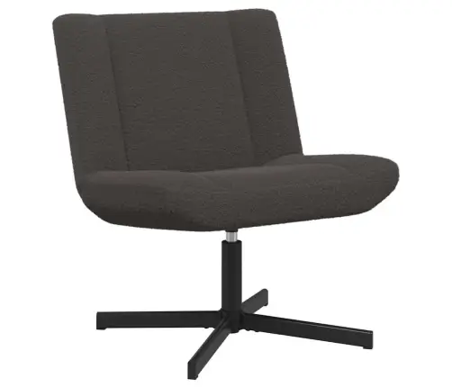 Akcenta Krēsls Tumši Pelēks Audums Ar Metāla Pamatu Vidējs Vidaxl