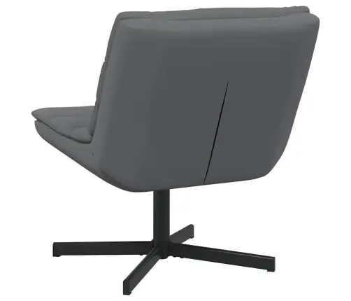 Grozāmkrēsls Pelēks Mākslīgā Āda Vidējs Grozāmā Sēdvieta Citas Vidaxl