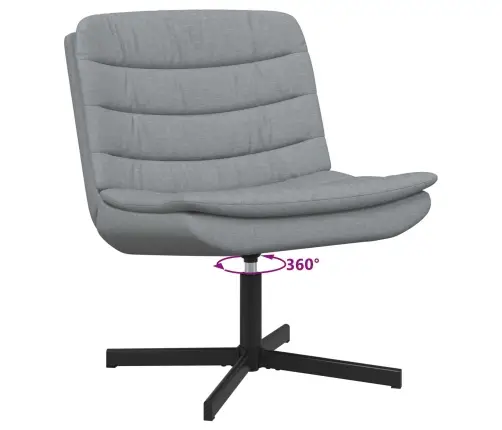 Griezošais Krēsls Gaiši Pelēks Audums Standarta Ergonomisks Vidaxl