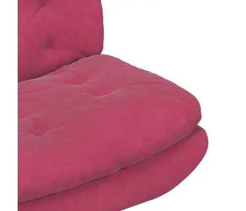 Griežamā Relaksācijas Krēsls Vīnsarkans 63 X 75 X 76 Cm Samts Vidaxl