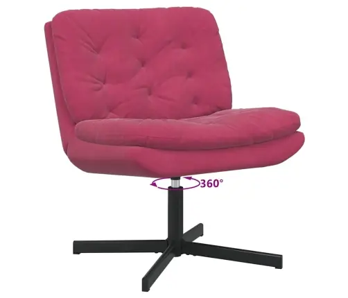 Griežamā Relaksācijas Krēsls Vīnsarkans 63 X 75 X 76 Cm Samts Vidaxl