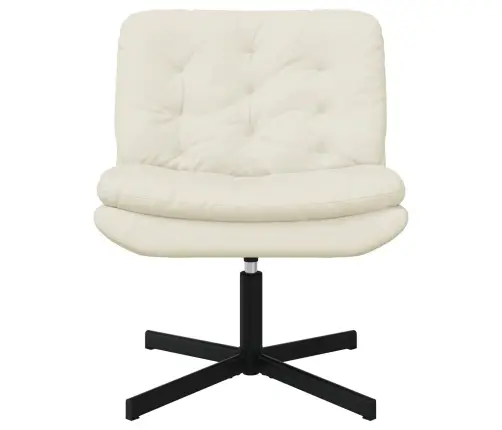 Sukamas Poilsio Krėslas Kreminė 63 X 75 X 76 Cm Aksomas