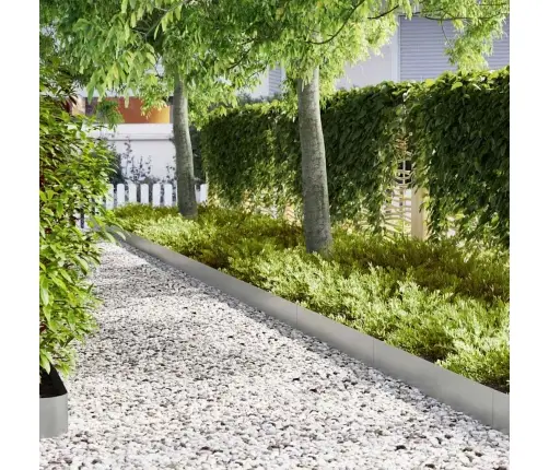 Zāliena Apmales 50 Pcs Sudraba 100 X 0.5 X 20 Cm Vidaxl