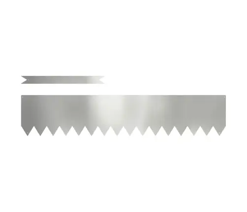 Zāliena Apmales 50 Pcs Sudraba 100 X 0.5 X 20 Cm Vidaxl