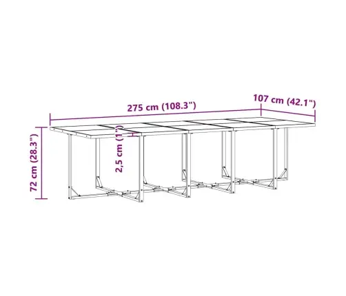 Sodo Valgomojo Komplektas 15 Pcs Juoda Plienas Sodo Valgomojo Komplektas 15 Pcs Juoda Plienas