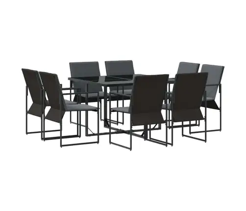 Aia Söögilaudade Komplekt 9 Pcs Must Teras