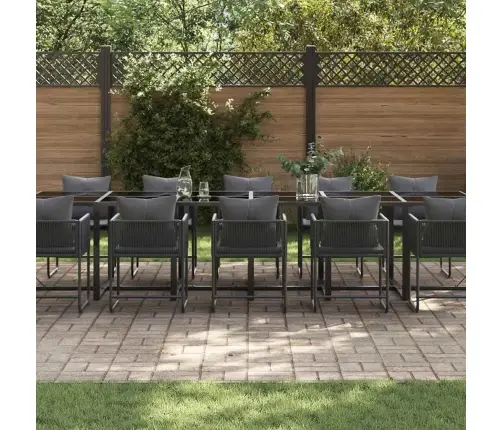 Aia Söögilaudade Komplekt 13 Pcs Must Teras