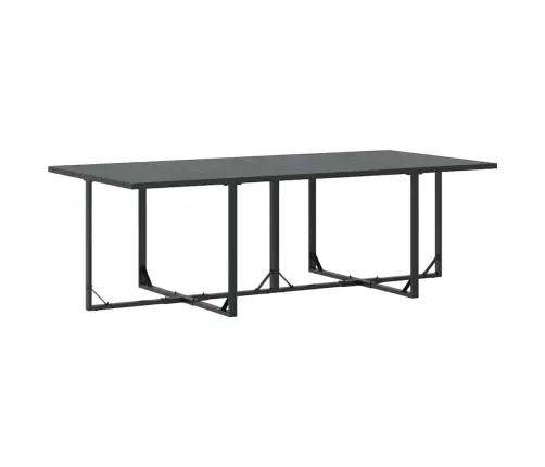 Sodo Valgomojo Komplektas 9 Pcs Juoda Plienas