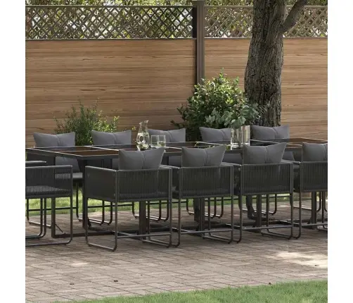 Aia Söögilaudade Komplekt 15 Pcs Must Teras