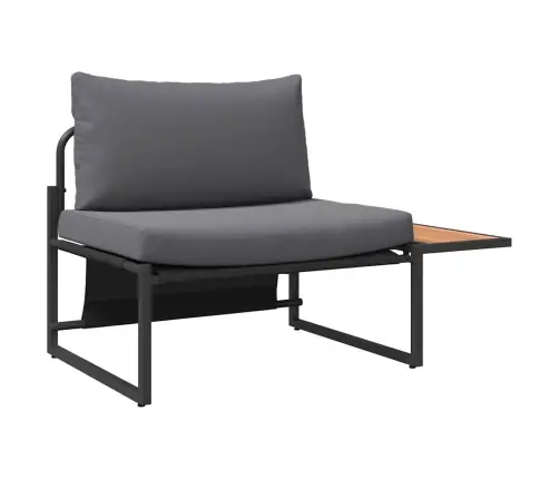 3 Daļu Dārza Dīvānu Komplekts Ar Antracīta Spilveniem Vidaxl