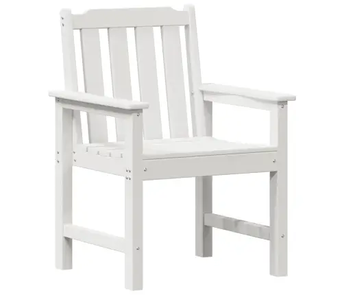 Dārza Krēsli 4 Gab Baltā Krāsā 65.5X55.5X88 Cm Hdpe Vidaxl