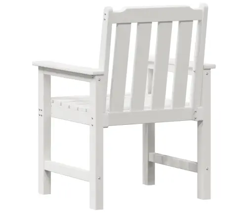 Dārza Krēsli 4 Gab Baltā Krāsā 65.5X55.5X88 Cm Hdpe Vidaxl