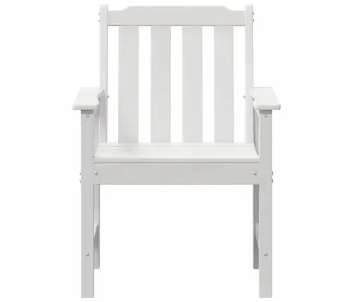 Dārza Krēsli 4 Gab Baltā Krāsā 65.5X55.5X88 Cm Hdpe Vidaxl