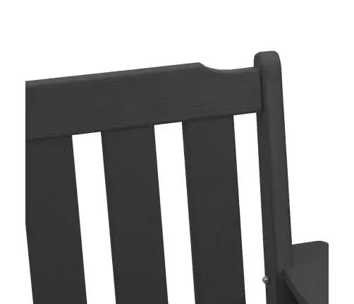 Dārza Ēdamkrēsli 4 Gab. Melns 65,5X55,5X88 Cm Hdpe Vidaxl