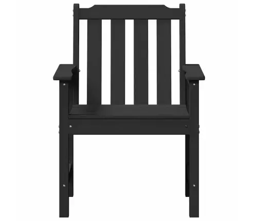Dārza Ēdamkrēsli 4 Gab. Melns 65,5X55,5X88 Cm Hdpe Vidaxl